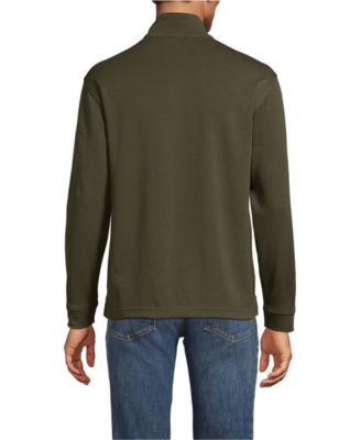 Men's Long Sleeve Cooling Performance Pique Quarter Zip