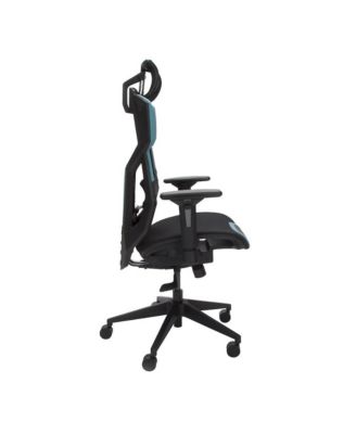 Gaming Chair With Lumbar Support,With Wheels for Computer/Desk/Office -Teal