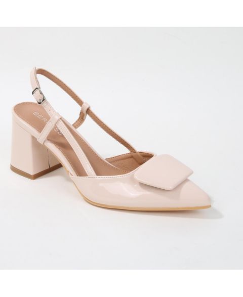 Женские туфли BERNESS Charlize Slingback Heels, цвет: Бежевый