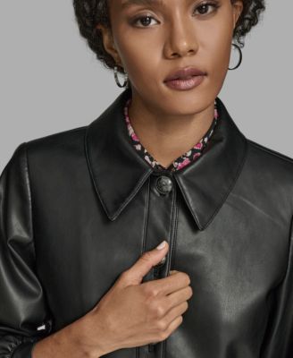 Women's Crop Button Front Jacket