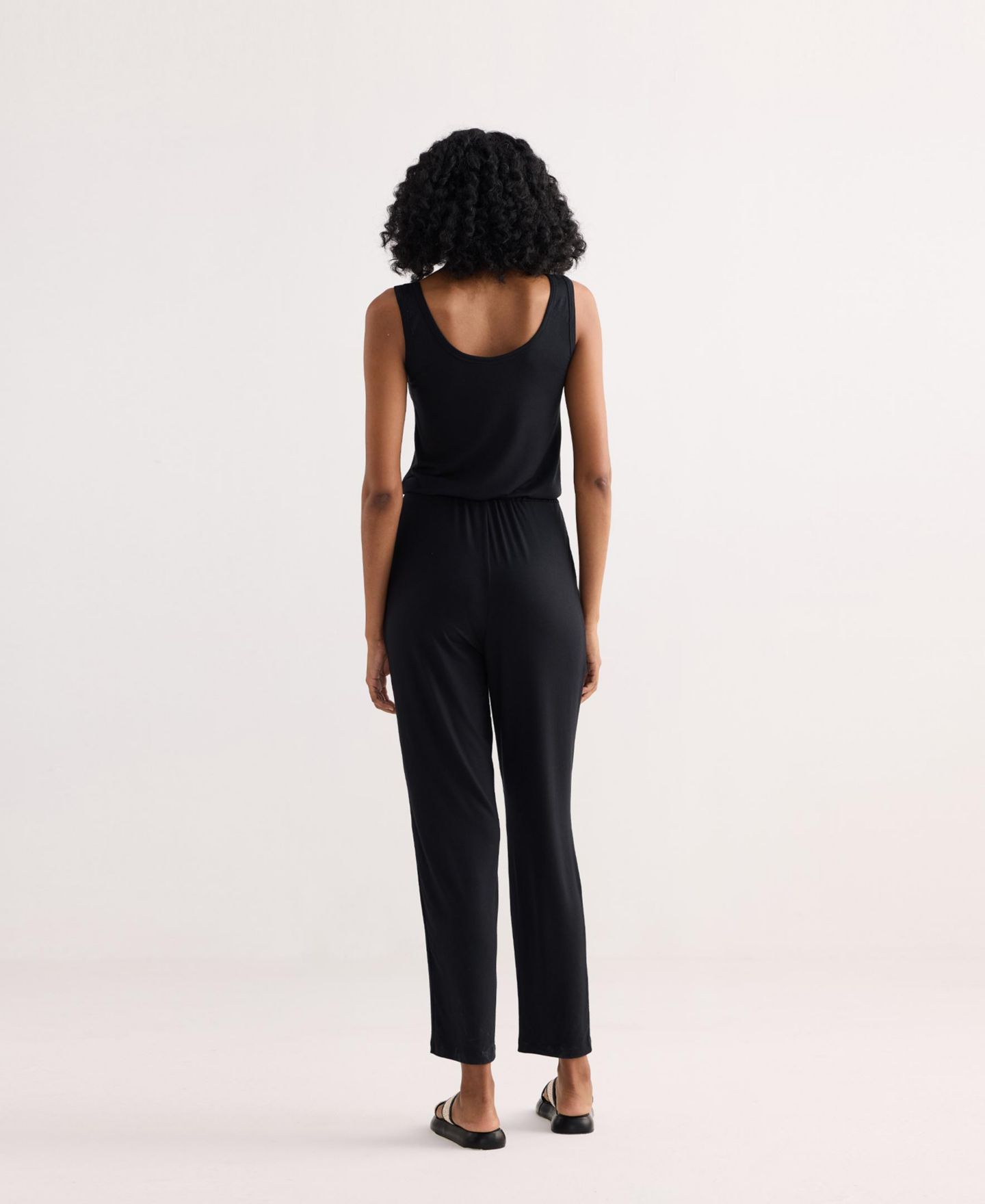 Женский комбинезон Reistor Relaxed Drawstring Jumpsuit in Black, цвет: Чёрный — фото 4