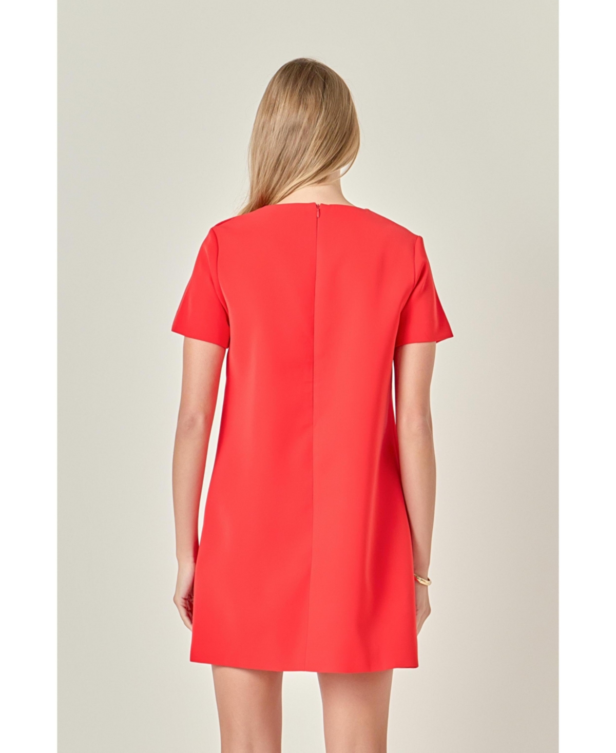 English Factory Women's Gold Button Detailed Mini Dress