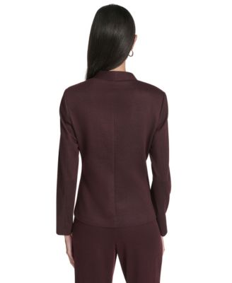 Women's Collarless Ponte Blazer