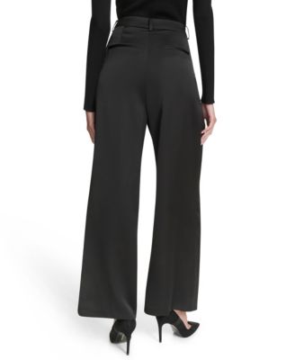 Women's Mid Rise Pleated Trousers