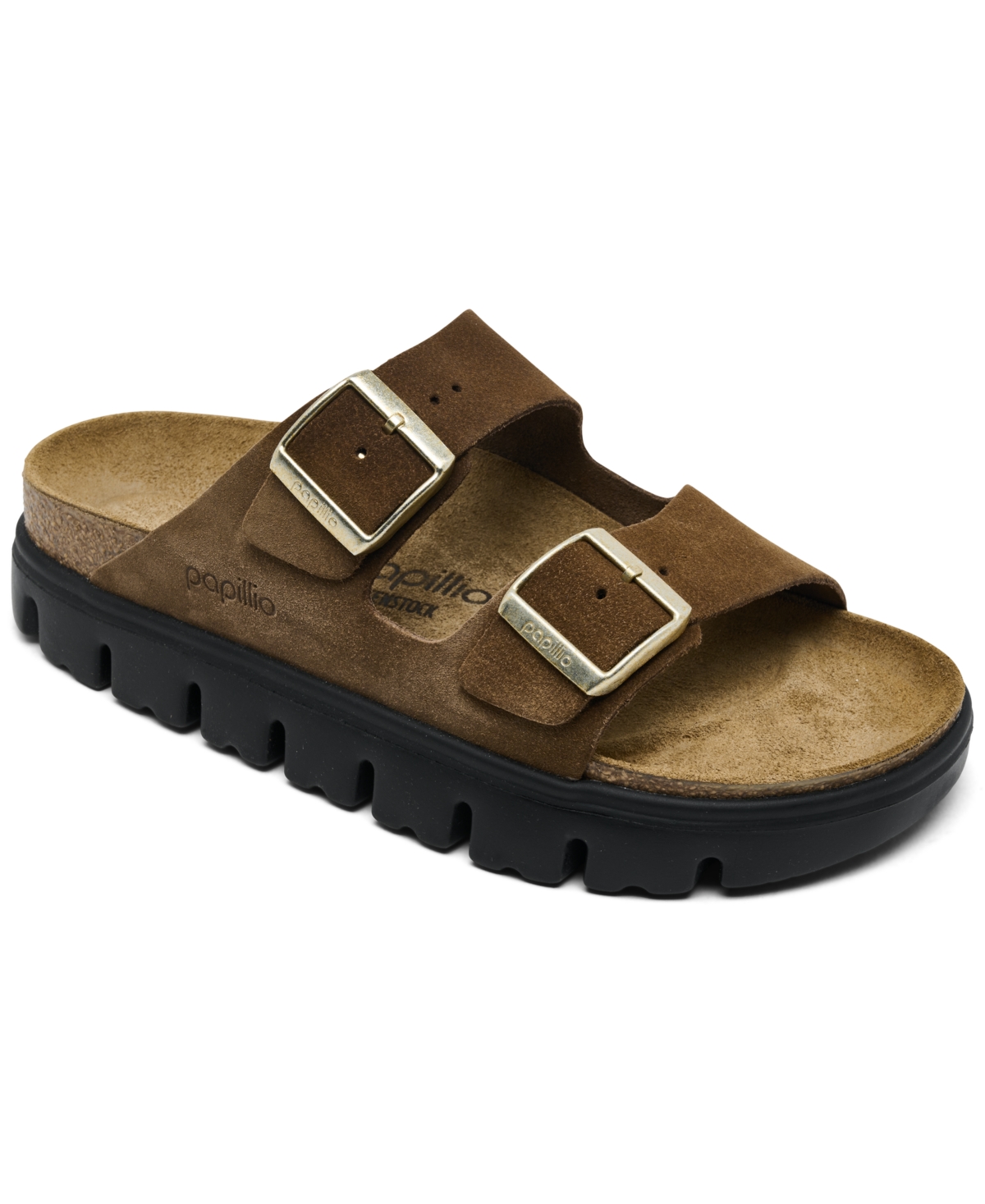 Papillio by Birkenstock Women's Arizona Chunky Suede Leather Platform Sandals from Finish Line