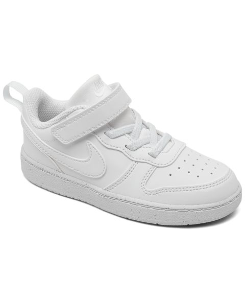 Детские кроссовки Nike Toddler Court Borough Low Recraft Adjustable Strap Casual Sneakers from Finish Line