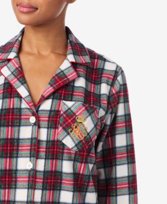 Women's Long Sleeves Notch Collar Pajama Set