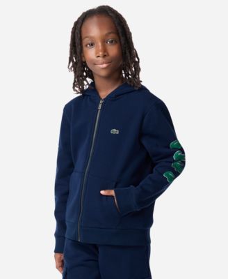 Boys' 8-20 Graphic Logo Print Full-Zip Hoodie
