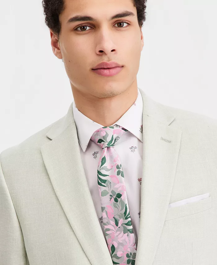 Men's Slim-Fit Linen-Blend Suit Separates Jacket - thumbnail 10