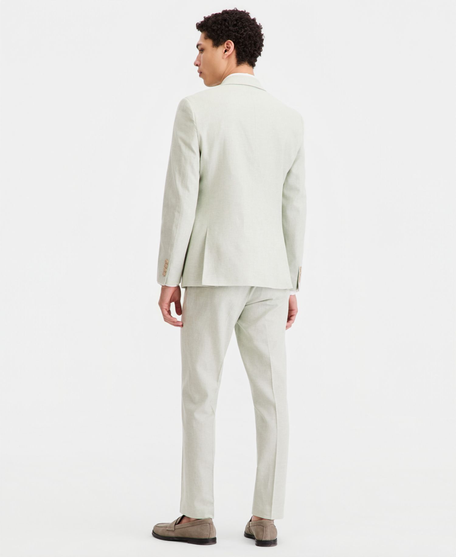 Men's Slim-Fit Linen-Blend Suit Separates
