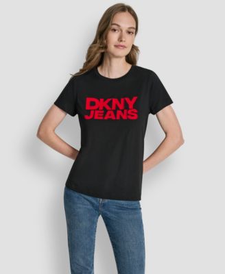 Women's Flocked Logo Crewneck T-Shirt