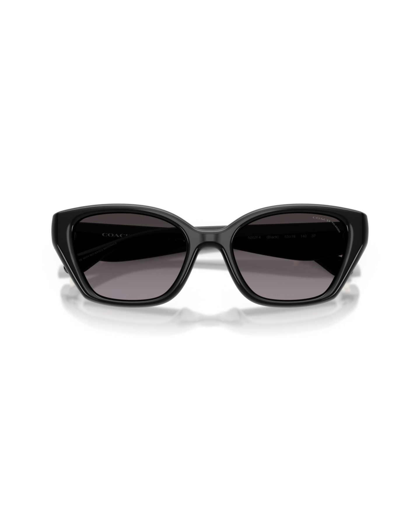 Женские солнцезащитные очки COACH Polarized Sunglasses, CBY91, цвет: Чёрный — фото 9