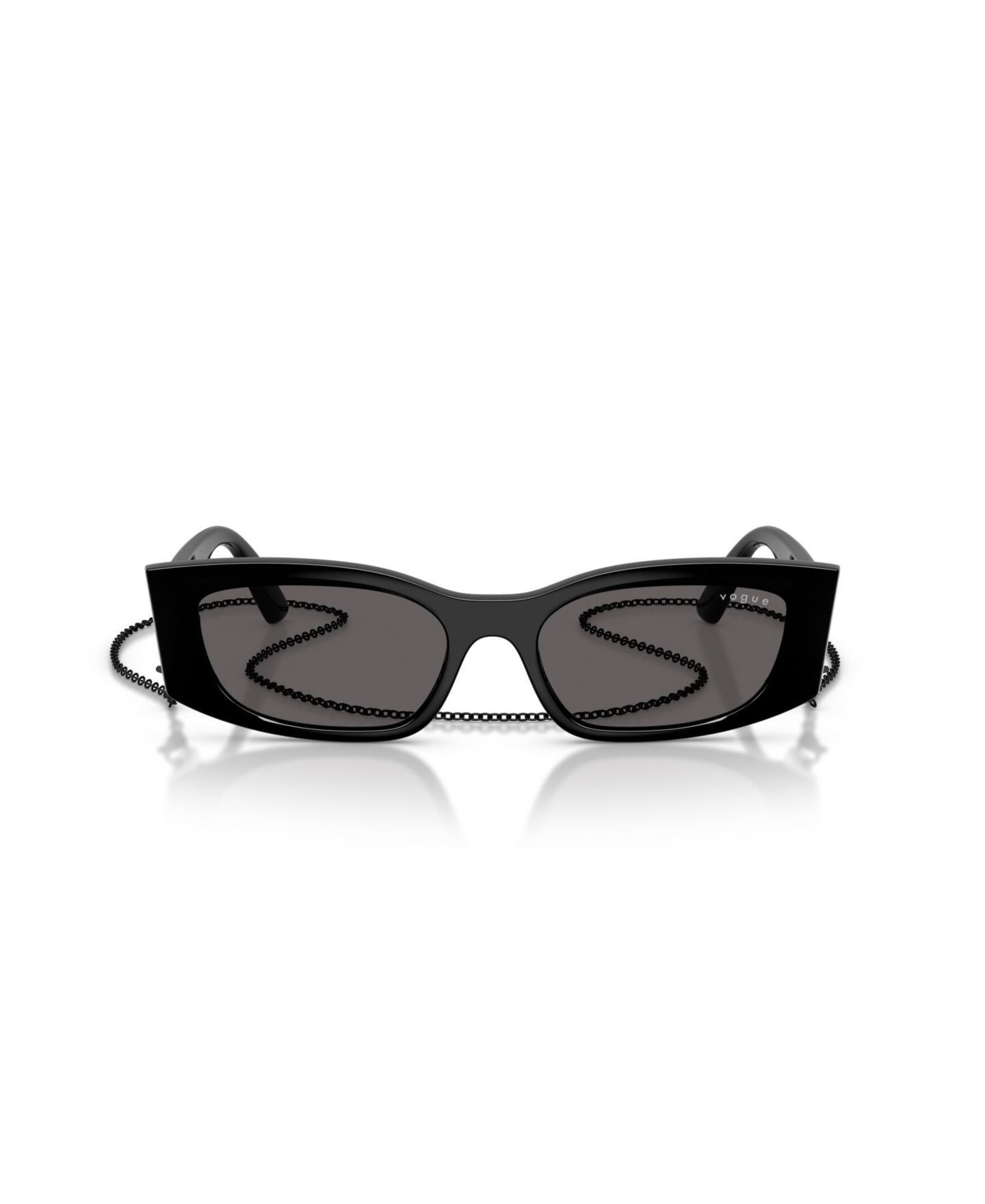 Женские солнцезащитные очки Vogue Eyewear Rectangle Sunglasses, VO5655SU, цвет: Чёрный — фото 2