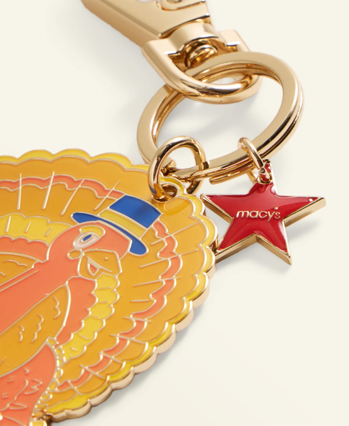Macy's Thanksgiving Day Parade Enamel Turkey Bag Charm,  Exclusive In Gold