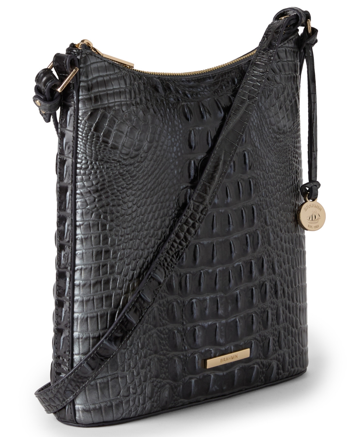 Brahmin Katie Melbourne Embossed Leather Crossbody Bag
