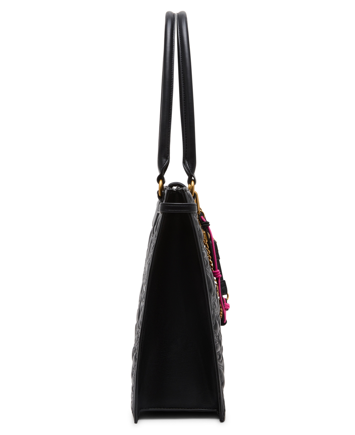 Betsey Johnson Quilted Medium Tote Bag In Black