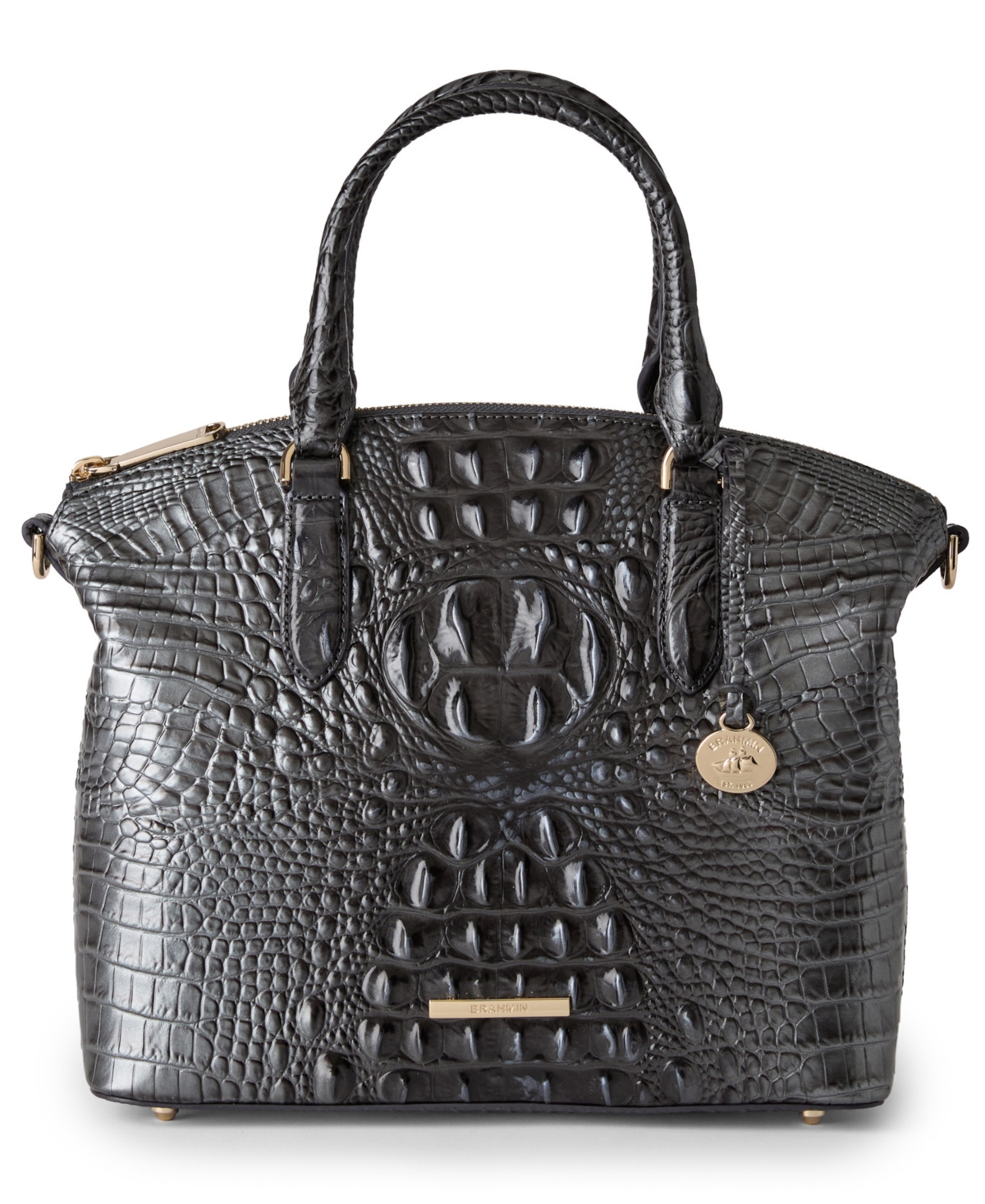 Brahmin Duxbury Croc Embossed Leather Satchel