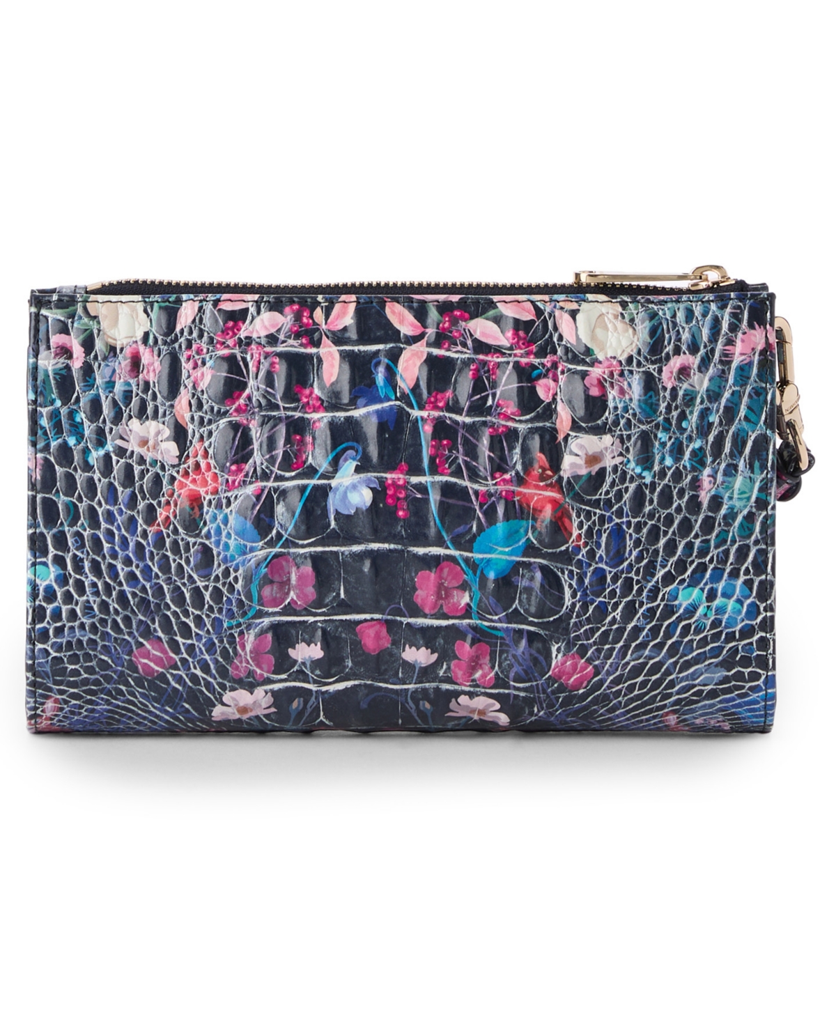 Brahmin Daisy Melbourne Embossed Leather Clutch In Multi