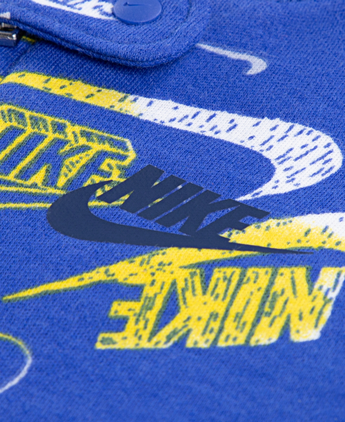 Nike Baby Girls Or Boys Printed Footed Coverall In Blue