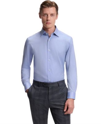david beckham dress shirt Hugo Boss Men's BECKHAM x Boss Oxford Cotton slim-fit Dress Shirt - Dark Blue
