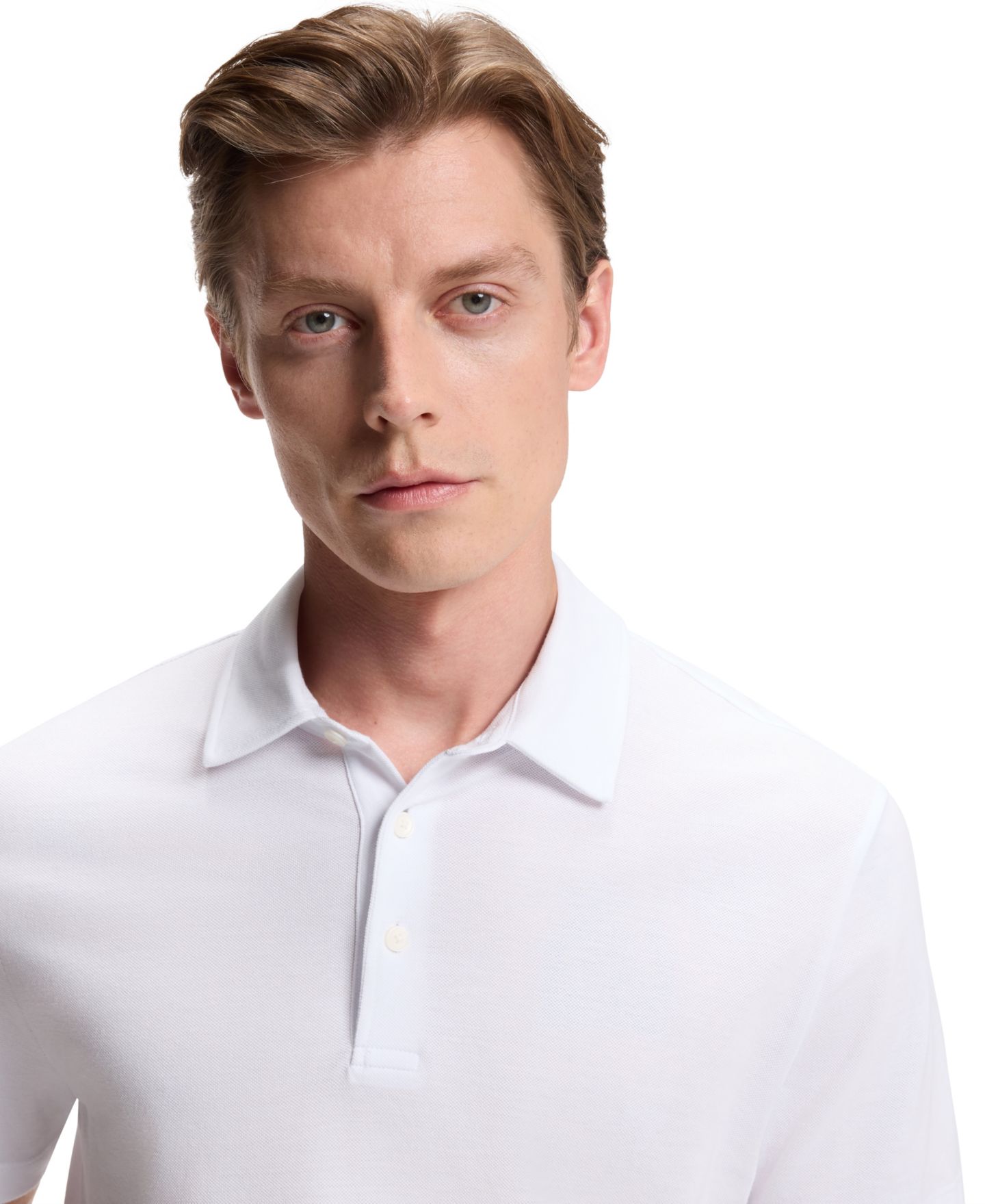 Мужское поло Hugo Boss Beckham x BOSS Cotton Silk Polo Shirt, цвет: Белый — фото 5