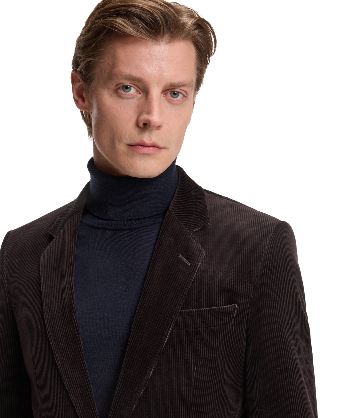 Hugo Boss Boss By  Men's Beckham X Boss Striped Cotton Blazer In Brown