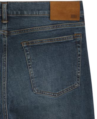 Men's BECKHAM x BOSS Blue Stretch Slim-Fit  Denim Jeans