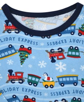 Baby and Toddler Boys Snug Fit Holiday 3-Piece Pajama Set