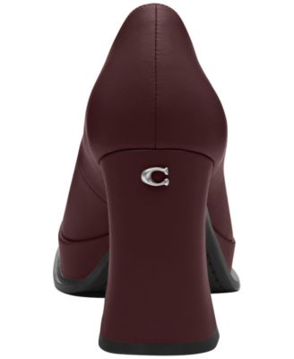 Women's Sculpted Block Heel Pumps