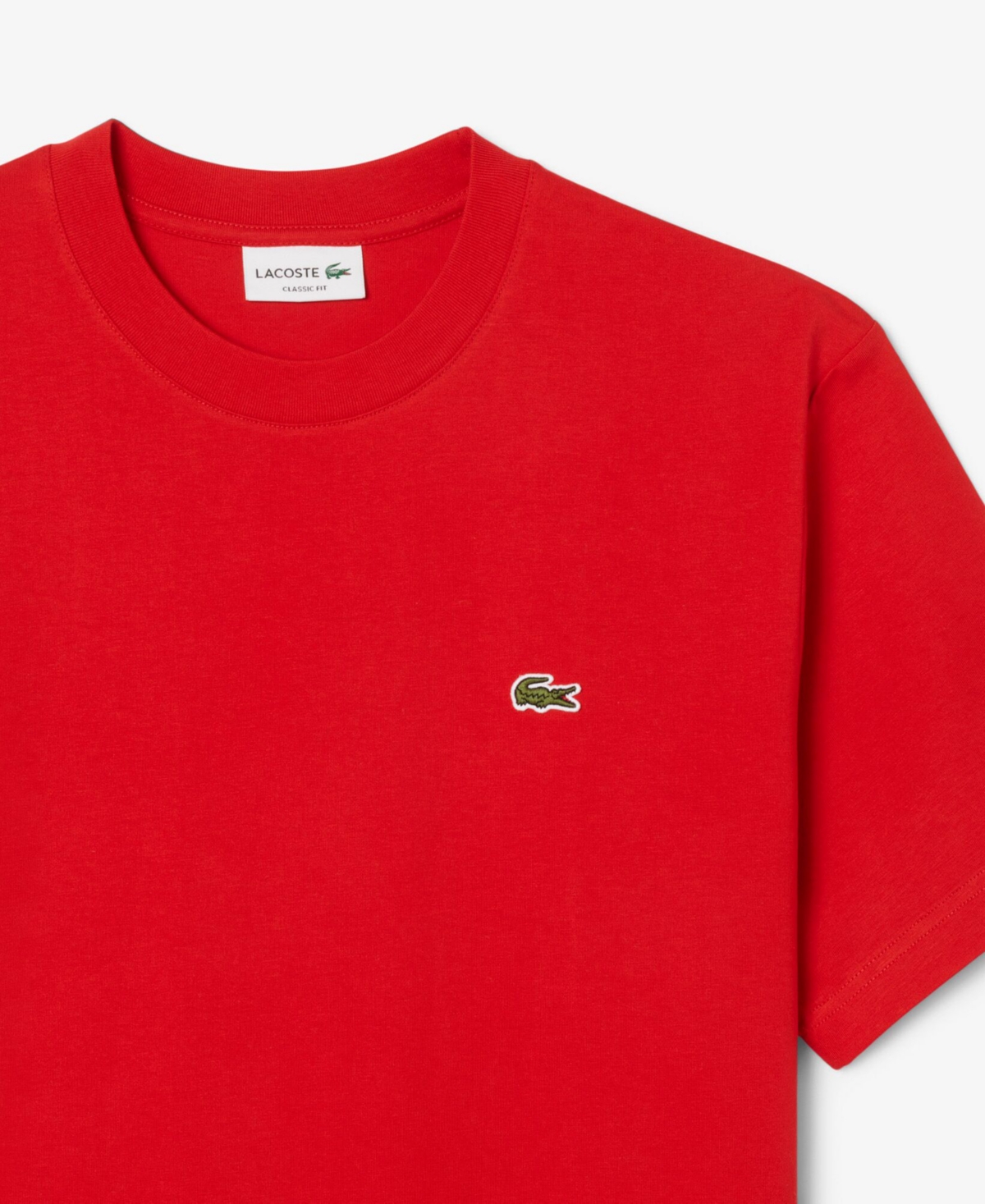 Lacoste Men's Classic Fit Short Sleeve Crewneck Logo T-Shirt