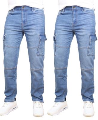 Men's 2-Pack Stretch Cargo Pocket Jeans