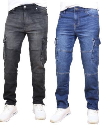 Men's 2-Pack Stretch Cargo Pocket Jeans