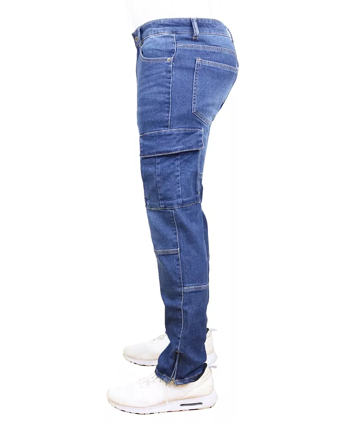 Men's Stretch Cargo Pocket Jeans - thumbnail 3