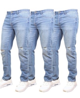 Blue Ice - Men's 3-Pack Stretch Ripped Jeans