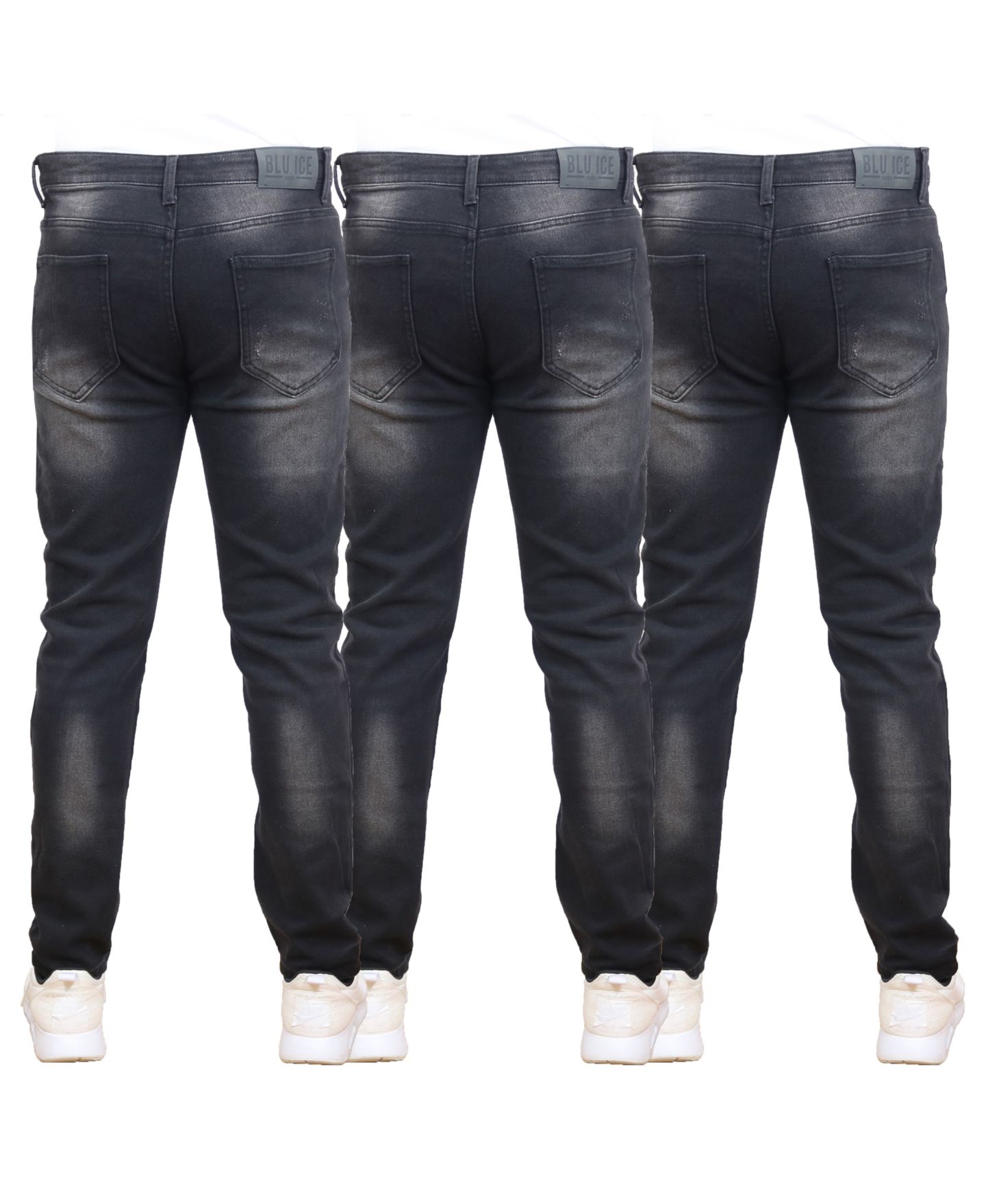 Мужские джинсы Blue Ice 3-Pack Stretch Ripped, цвет: Чёрный — фото 4