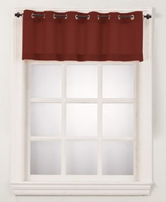Montego Casual Textured Semi-Sheer Grommet Kitchen Curtain Valance