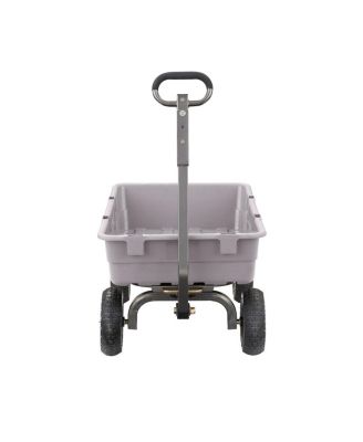 Heavy-Duty Poly Yard Dump Utility Cart with 800 lb Capacity