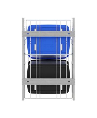 Double Pullout Trash Can 35 qt. for Kitchen, RV-18KD-2218C-S