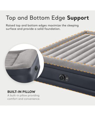 Dura Beam Plus Deluxe Blow Up Air Mattress Bed with Built In Pump, King
