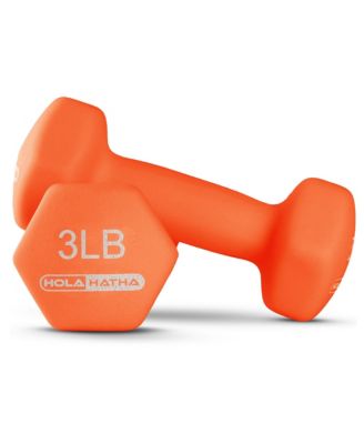 1, 2 and 3 lb Neoprene Dumbbell Strength Training Weight Set with Rack