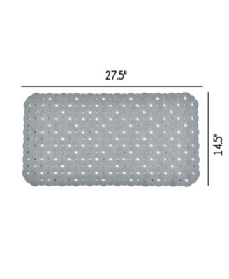 Non-Slip Bathtub mat, 27" x 15" Shower Mat with Suction Cups and Water Drain Holes, BPA, LaTeX, Phthalate Free
