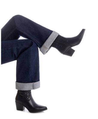 Women's Embroidered Italian Western Booties By XTI