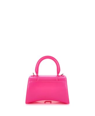 XS Hourglass Top Handle Bag Leather