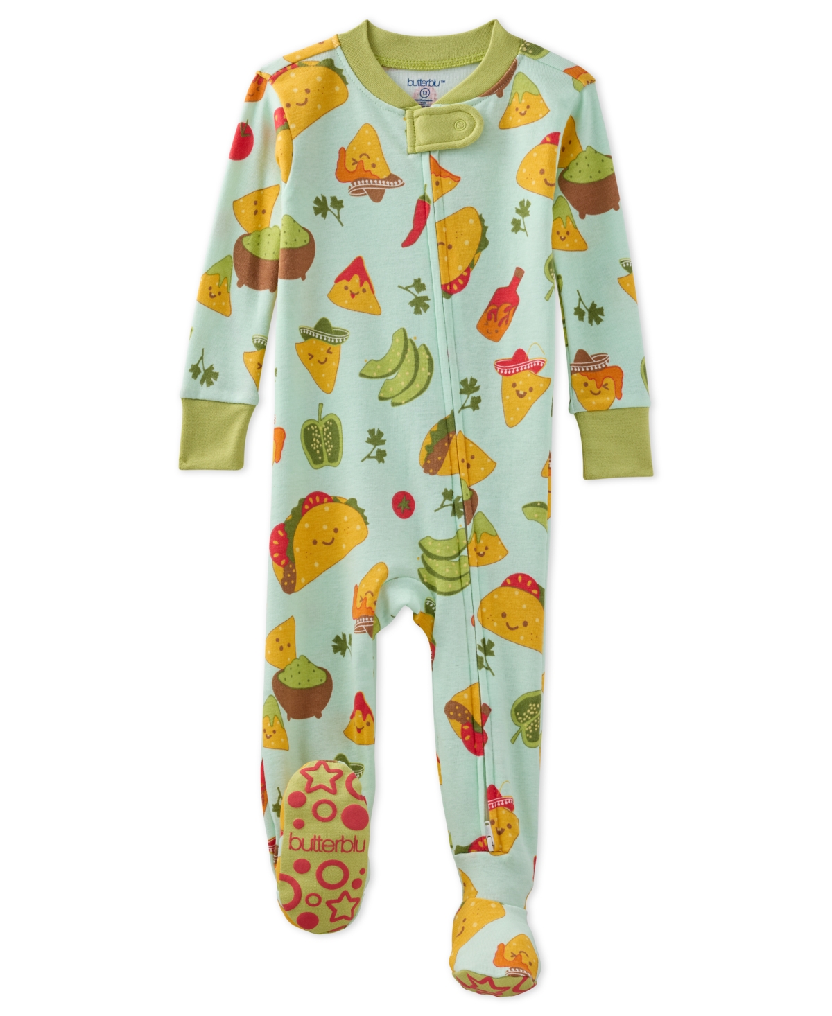Butterblu Baby Scout Sleep And Play Bodysuit In Multi