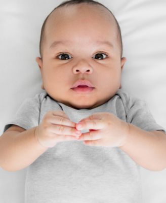 Baby Boys' and Girls' Cotton Short-Sleeve Bodysuits, 5-Pack Set