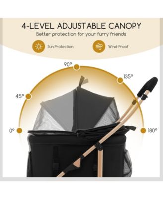 3-In-1 Pet Stroller with Removable Car Seat Carrier