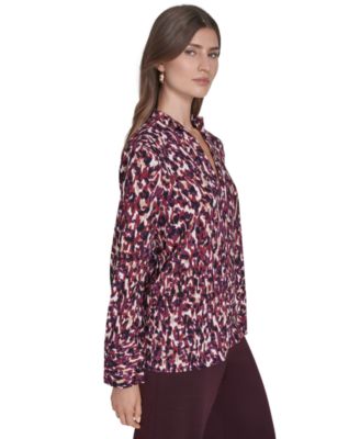 Women's V-Neck Long Sleeve Tunic Top