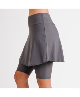 Plus Size Midi Swim Skort