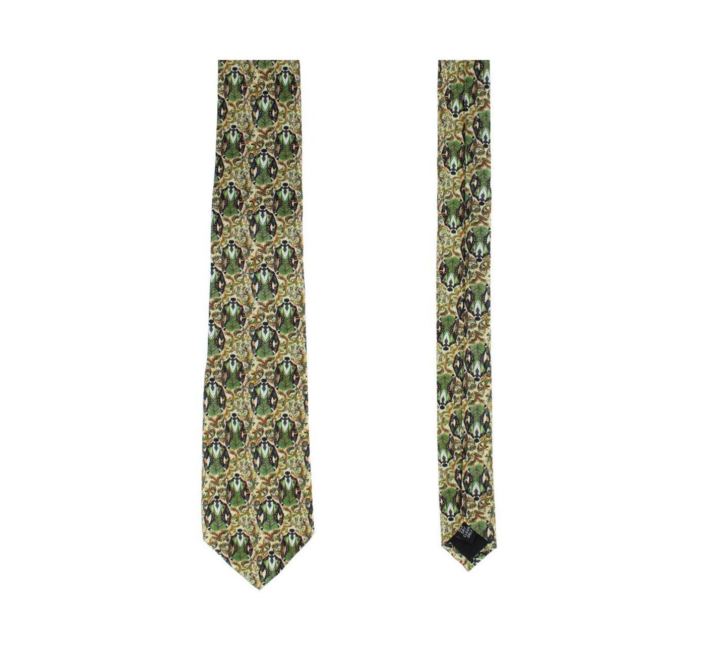 Мужские галстуки TRAFALGAR Shall We Dance Silk Novelty Necktie, цвет: Зелёный — фото 3