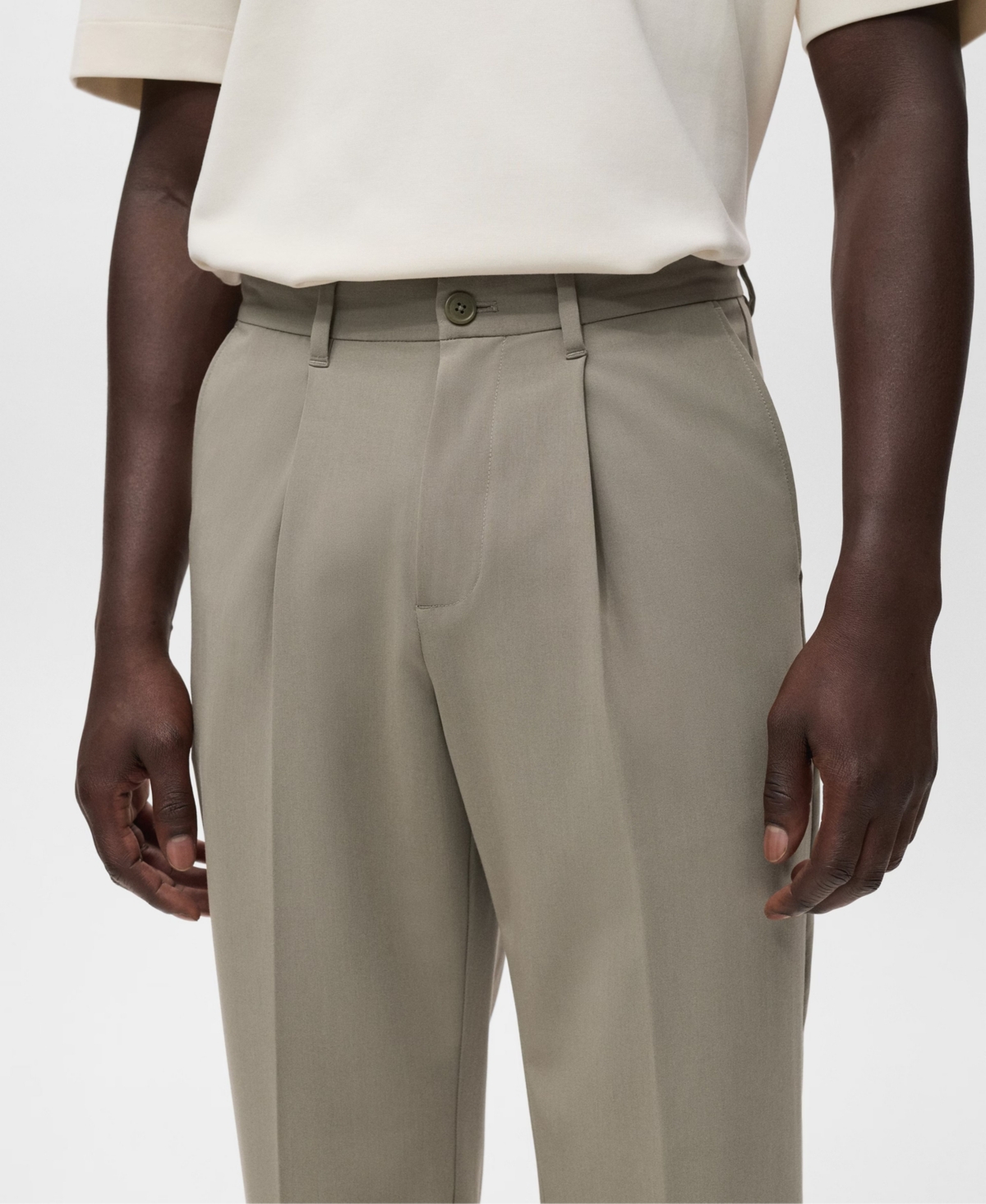 Mango Men's Fluid Straight-Leg Pants